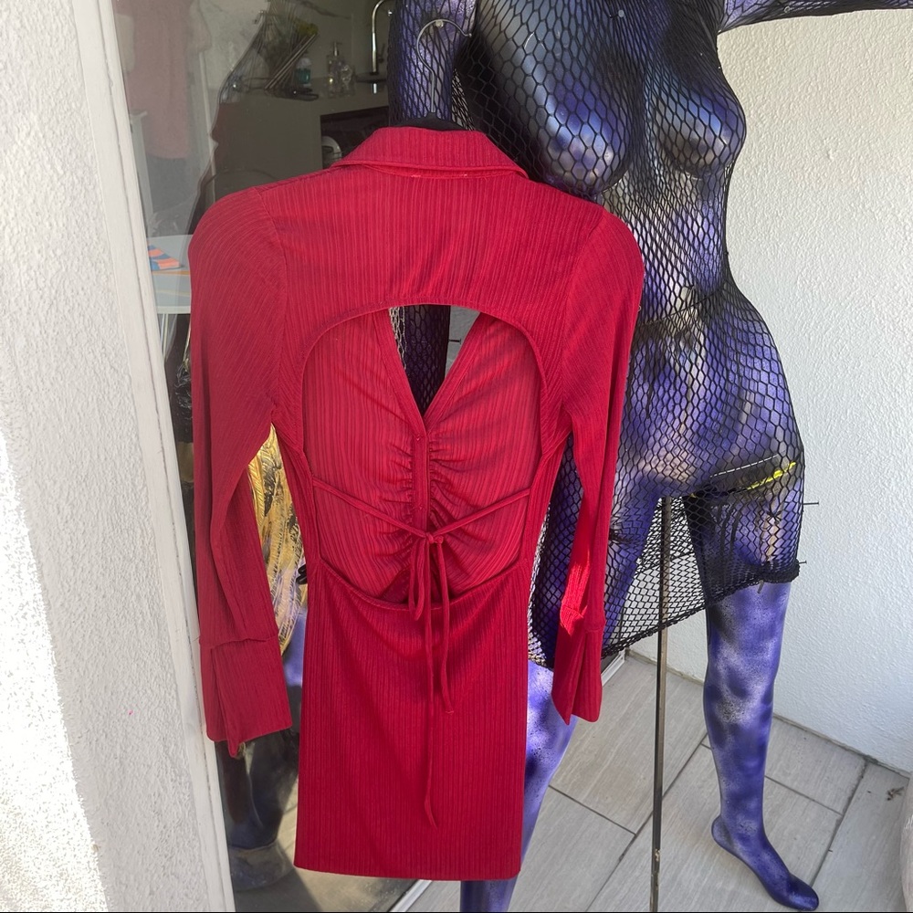 ENDLESS BLU RED DRESS - Picture 2 of 3